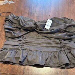 Express Chocolate Strapless Blouse